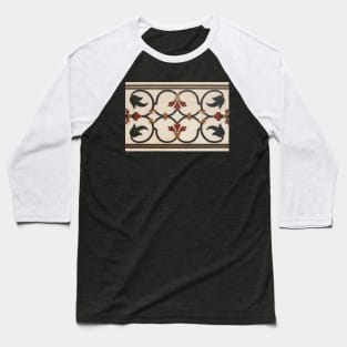 Taj Mahal Marble Inlay Baseball T-Shirt